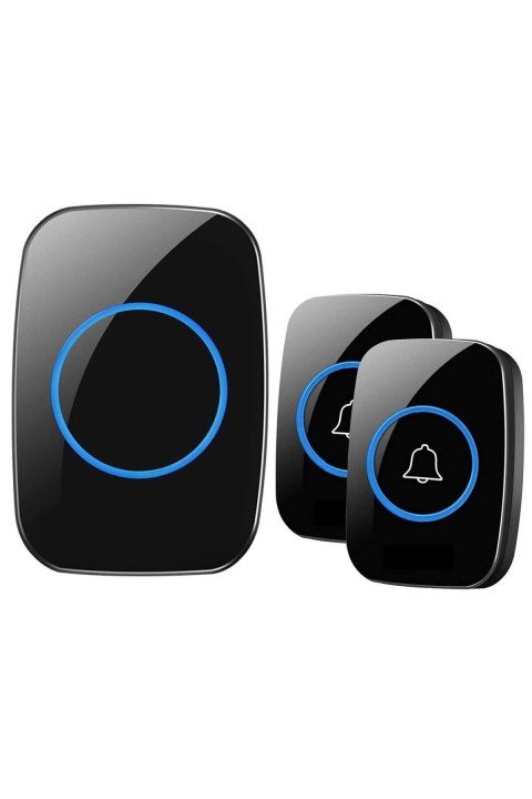 2 Butonlu Kablosuz Uzaktan Kumandalı Led Kapı Zili